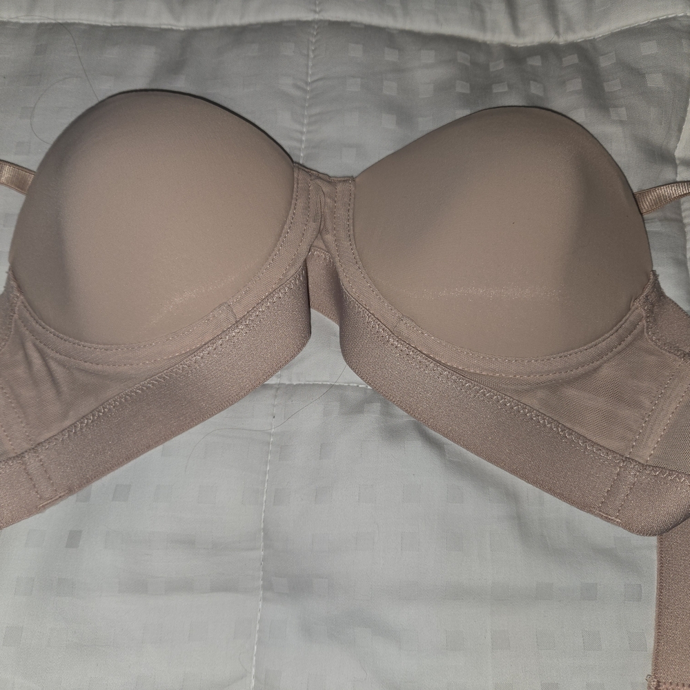 Tan Seamless T-Shirt Bra with Underwire Support
